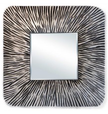 Zebra - Miroir Africain carré